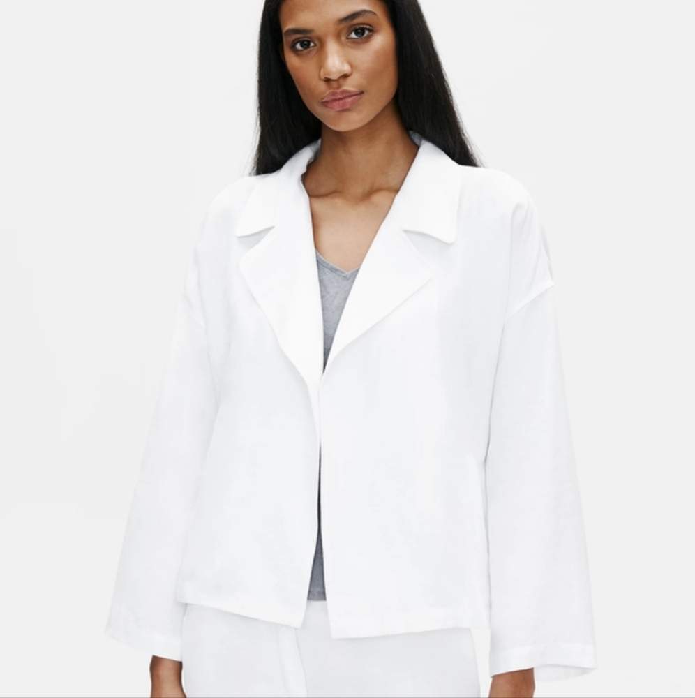 Eileen Fisher Linen Blend Blazer NWOT